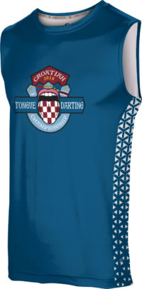 ProSphere Men's Tongue Darting Association Geometric Sleeveless Shirt