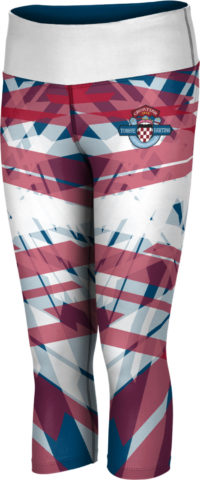 Women's Tongue Darting Association Crisscross Capri Length Tight