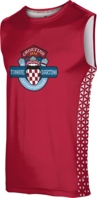 ProSphere Men's Tongue Darting Association Geometric Sleeveless Shirt
