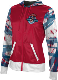 ProSphere Women's Tongue Darting Association Crisscross Fullzip Hoodie